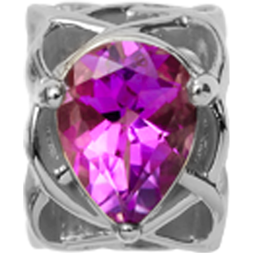 Image of Christina Collect Pear Amethyst sølv charm